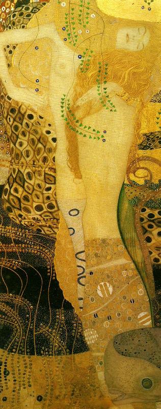Gustav Klimt vattenormar Sweden oil painting art